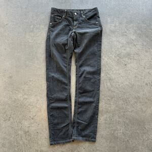 Vintage Y2K Athleta Mid Rise Black Denim Straight Leg Jeans Women's Size 8